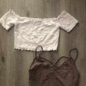 crop top and body suit bundle
